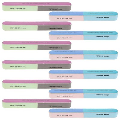  20 Pcs Nail Smoother Buffer Block Buffing for Shaping Files Acrylic Nails