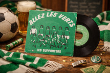 45T Allez les Verts  Asse Les Supporters AS Saint-Étienne maillot Disques Monty