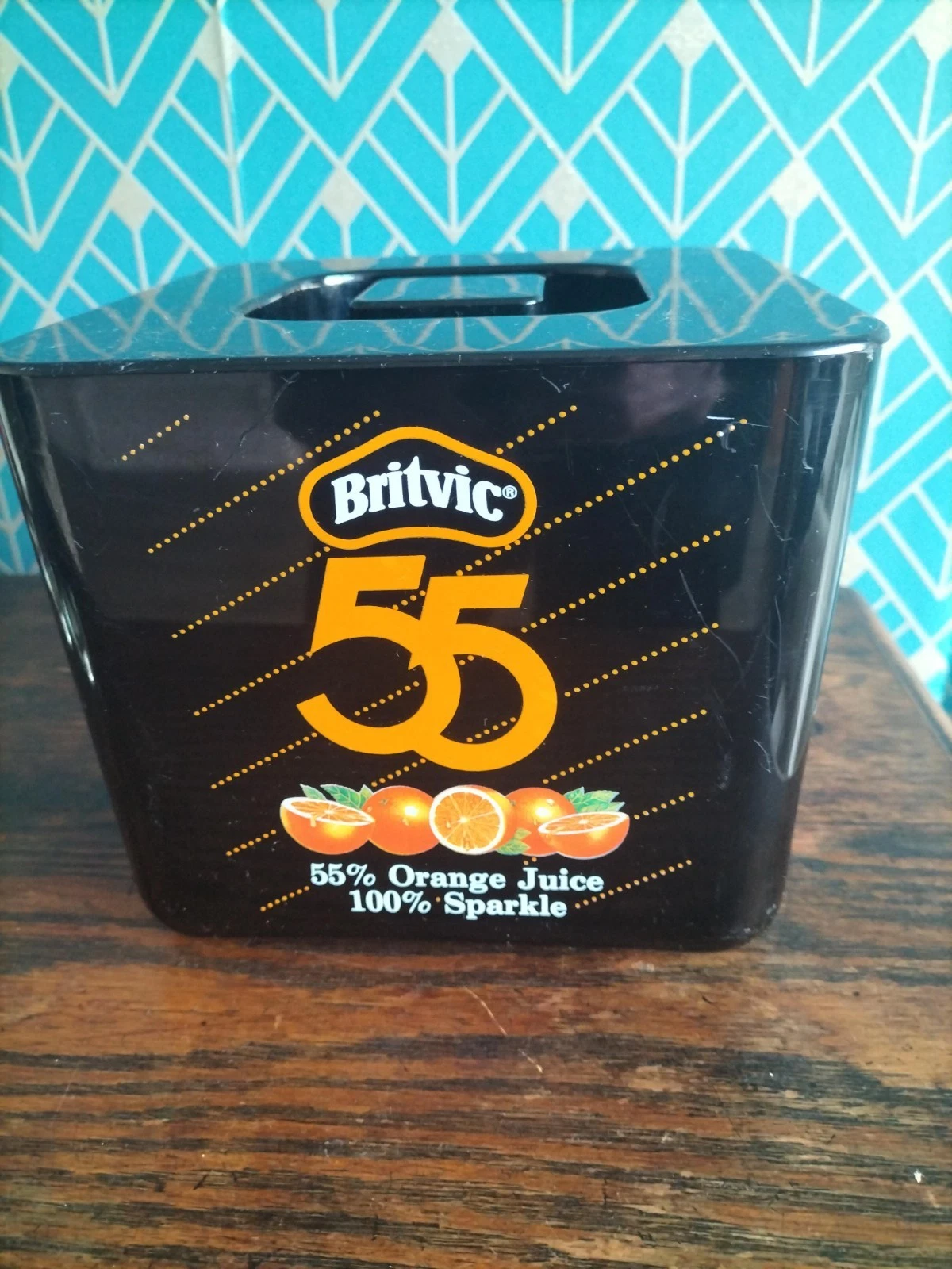 Britvic 55 Supadry Ice Bucket Retro Vintage Drink Cooler Britvic Logo