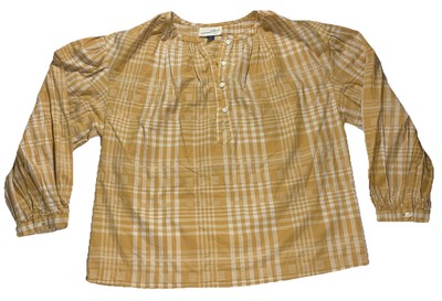 Universal Thread Blouse Sz S 100% Cotton Check