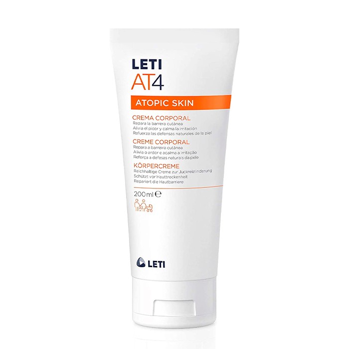 Leti Crema At4 Emolliente Per Il Corpo Per Pelli Atopiche E/O Secche 200Ml - Immagine 3