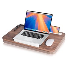 Lap Desk, Lap Desk with Cushion, Fits up to 17 inch Laptop, Premium Portable ...