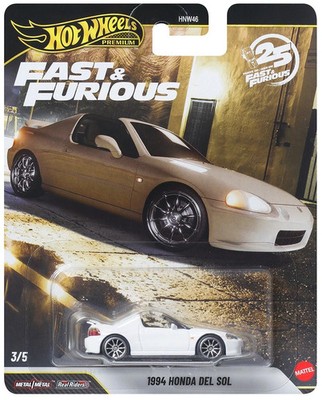 FAST & FURIOUS  1994 Honda Del Sol **RR** Hot Wheels Anniversary 979P 1:64