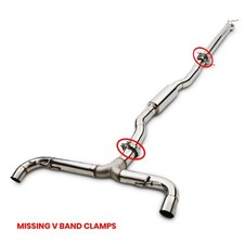 RD4320 3″ CATBACK EXHAUST SYSTEM FOR MERCEDES BENZ A CLASS W176 A45 AMG 13-18