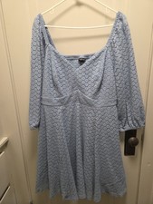 Torrid Sweetheart Skater Mini Dress Womens 2X Mountain Spring Floral Lace NWT