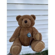 Vintage 1985 Dakin Bear Teddy Plush 15.5" Stuffed Animal Toy Brown W/Tag Jointed