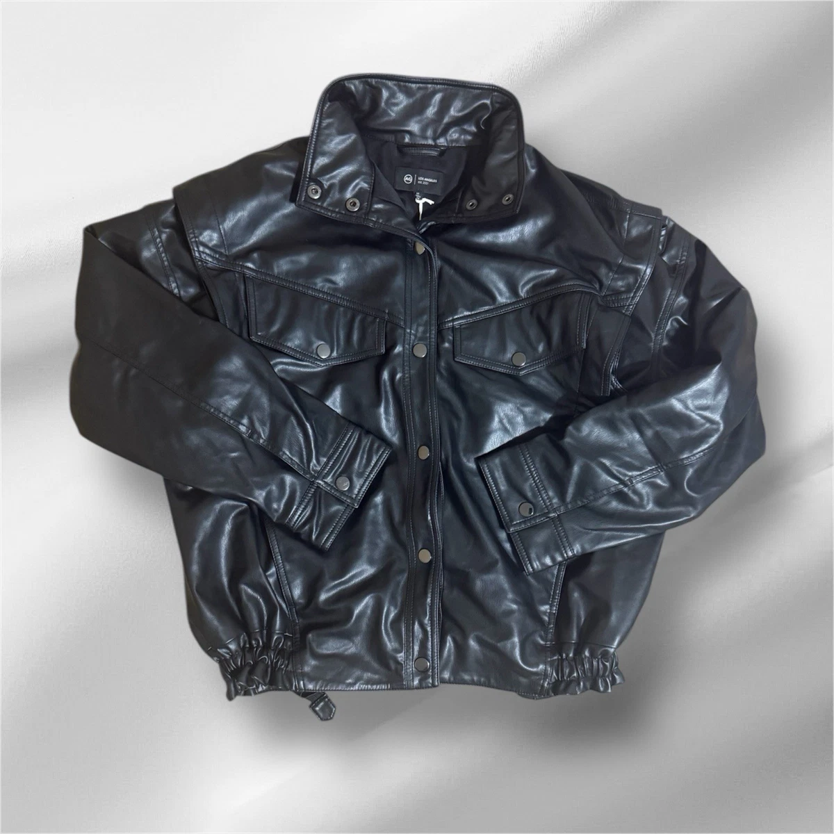 AG Adriano Goldschmied Leather Outer Shell Coats, Jackets & Vests