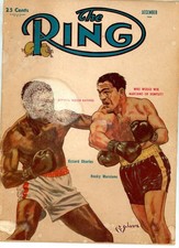 Ring Magazine Marciano Rocky Boxing Ezzard Charles Louis Armstrong Dec 1954