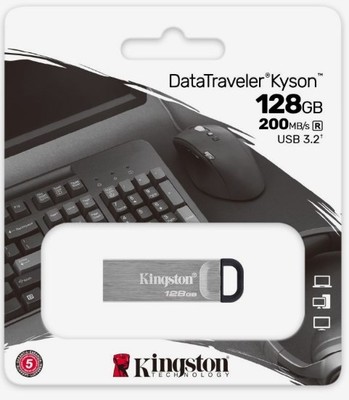 USB STICK 128GB USB 3.2 Kingston DataTraveler Kyson Silver