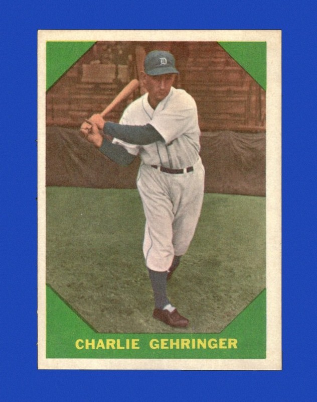 1960 Fleer Set-Break # 58 Charlie Gehringer NM-MT OR BETTER *GMCARDS*