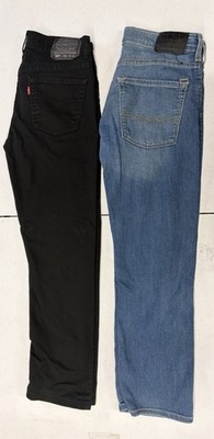 Lot of 2. Levi's & Denizen Youth 14 Reg.  Denim Jeans Regular Tapered 