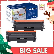 2PK TN830XL Toner For Brother TN830 XL DCP-L2640DW HL-L2405W L2465DW MFC-L2820DW