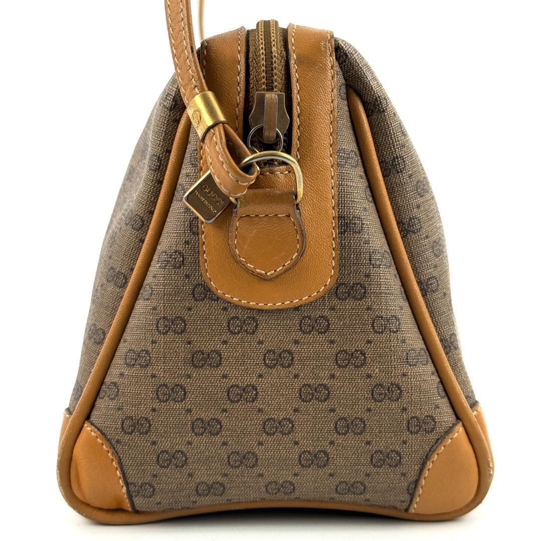 Gucci Micro GG Pattern Brown Leather Shoulder Bag… - image 5