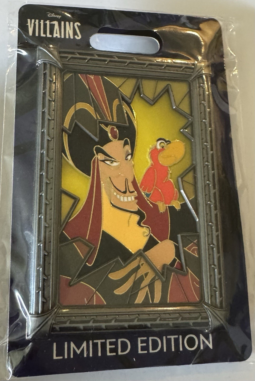 Disney D23 2026 WDI MOG Villains Portraits Of Evil Jafar Aladdin LE 400 Pin