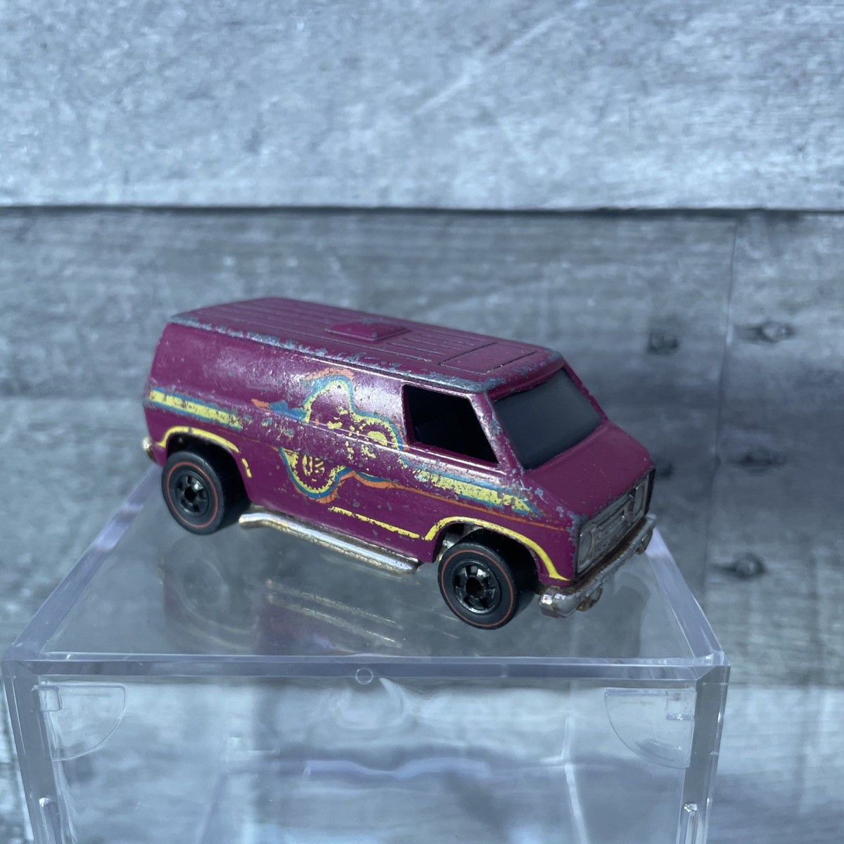 Hot Wheels Redline Chevy Motocross Super Van Diecast Purple 1974