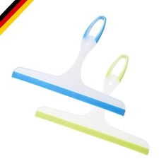 Duschabzieher Gummi 24 cm Set mit Wandhalter ohne Bohren für Badezimmer, Fens...