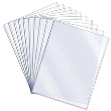  10 Pcs 8.5 x 11'' Rigid Print Protectors Clear Rigid Plastic Paper Page 
