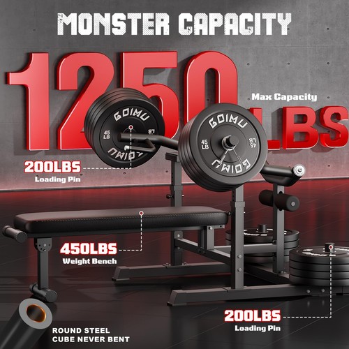 GOIMU Chest Press Machine, Weight Bench Press Machine with Independent Conver... - Picture 7 of 9