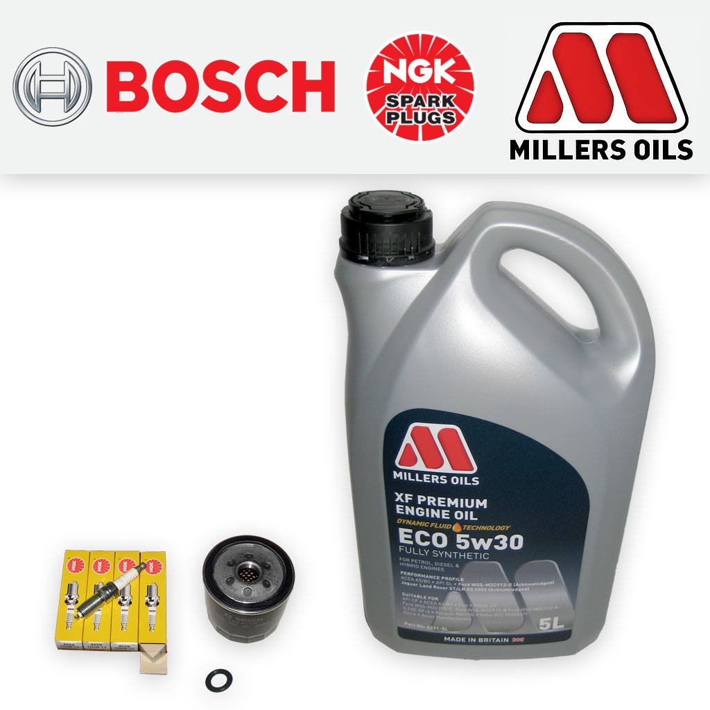 SERVICE KIT for FORD FIESTA MK7 1.25 1.4 1.6 OIL FILTER PLUGS +OIL (2008-2017)