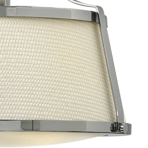 Hinkley Lighting 3521 Charlotte 1 Light 16"W Semi-Flush Ceiling - Nickel - Picture 5 of 8