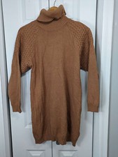 BB Dakota NWT Women's Size Small Sweater Dress Brown Knee Length