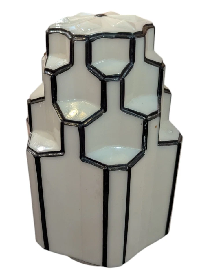 Mid-Century Art Deco Kopp Modernistic Skyscraper Lighting Fixture Globe - Image 2 of 4