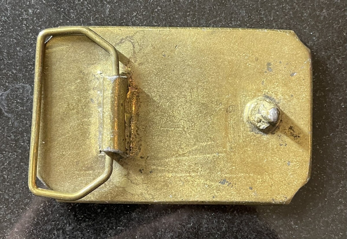 Vintage Brass Belt Buckle Country Music KNIX Radio Phoenix Fits 1.75 Inch Belt Country Music Belt Buckle (D) - Leathersmith Designs Inc main image 2