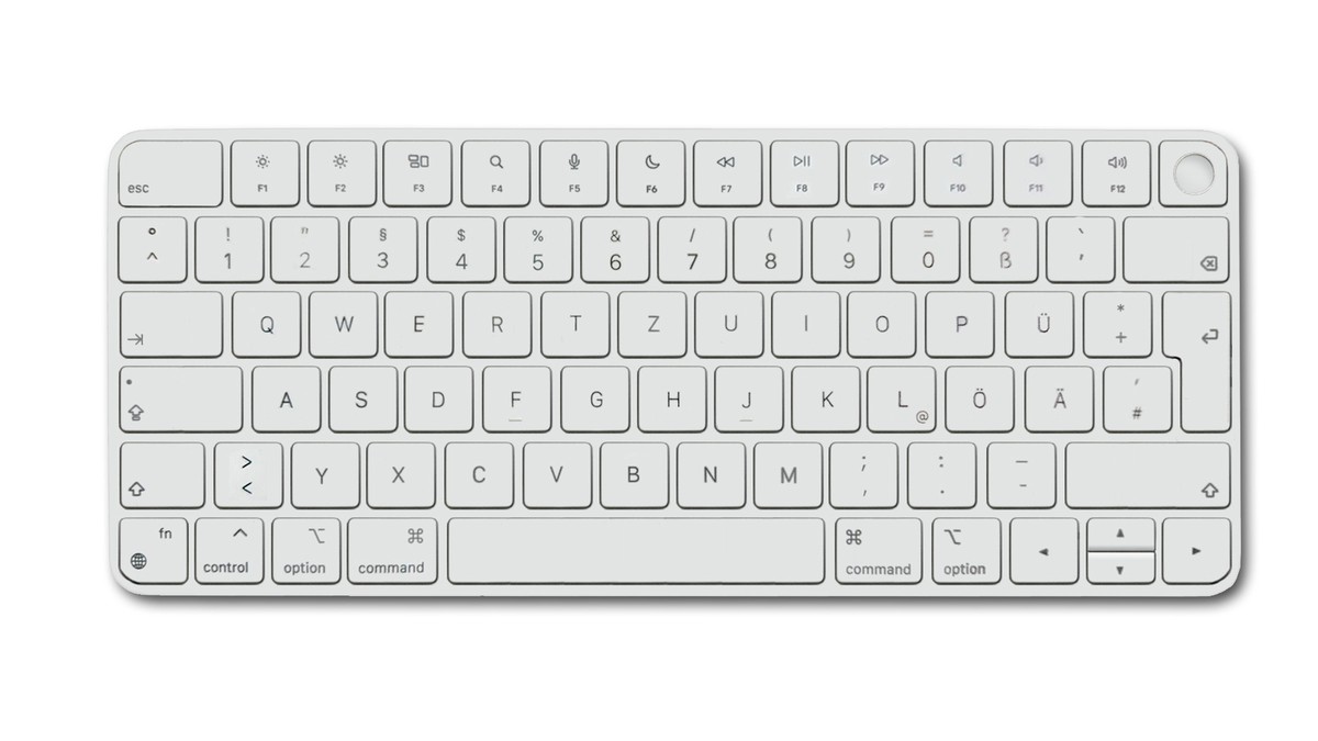 Genuine Apple Magic Keyboard with Touch ID German MK293LL/A A2449