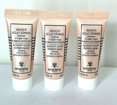 Sisley Radiant Glow Express Mask with Red Clay Each Tube 10 ml x 3 Tubes = 30 ml