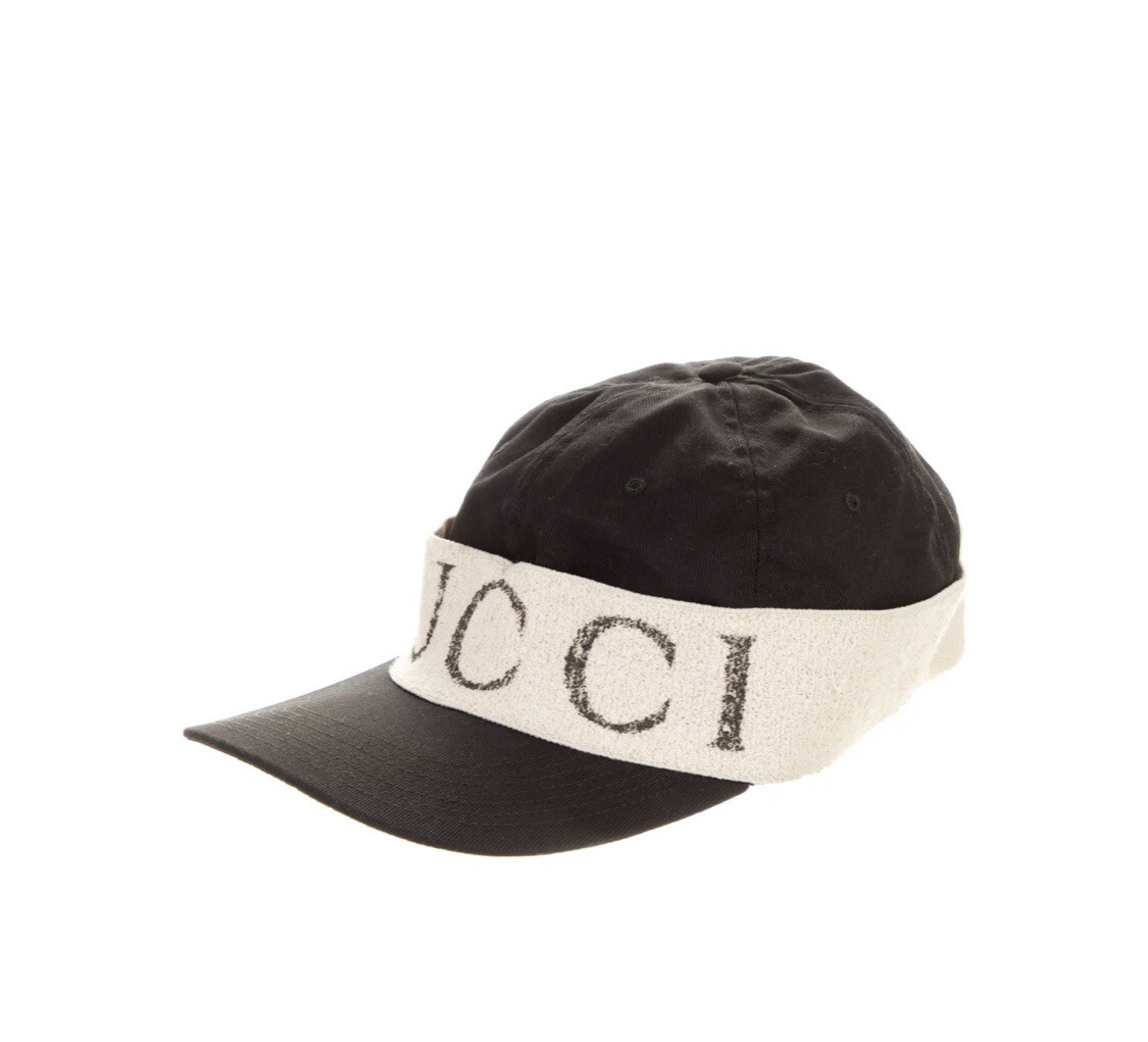 ❤️NEW GUCCI Logo Band Baseball Cap Black & White with tags  display picture 2