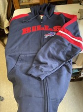 NFL Official BUFFALO BILLS Heavyweight Jacket Hoodie Zip Up, Size 3X Unisex