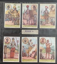 6 Chromos Belgium Number S1626 Peuplades of the Belgian Congo 1-6 1955