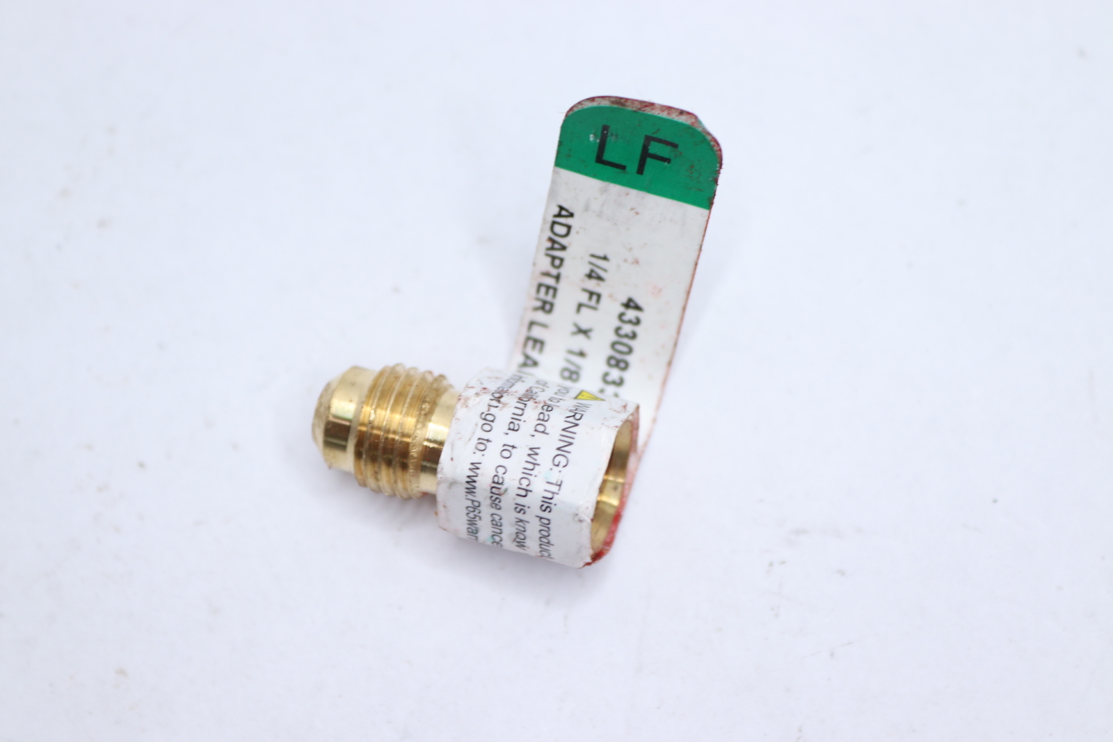 Flare Adapter Brass 1/4" Flare x 1/8" Dia FPT 