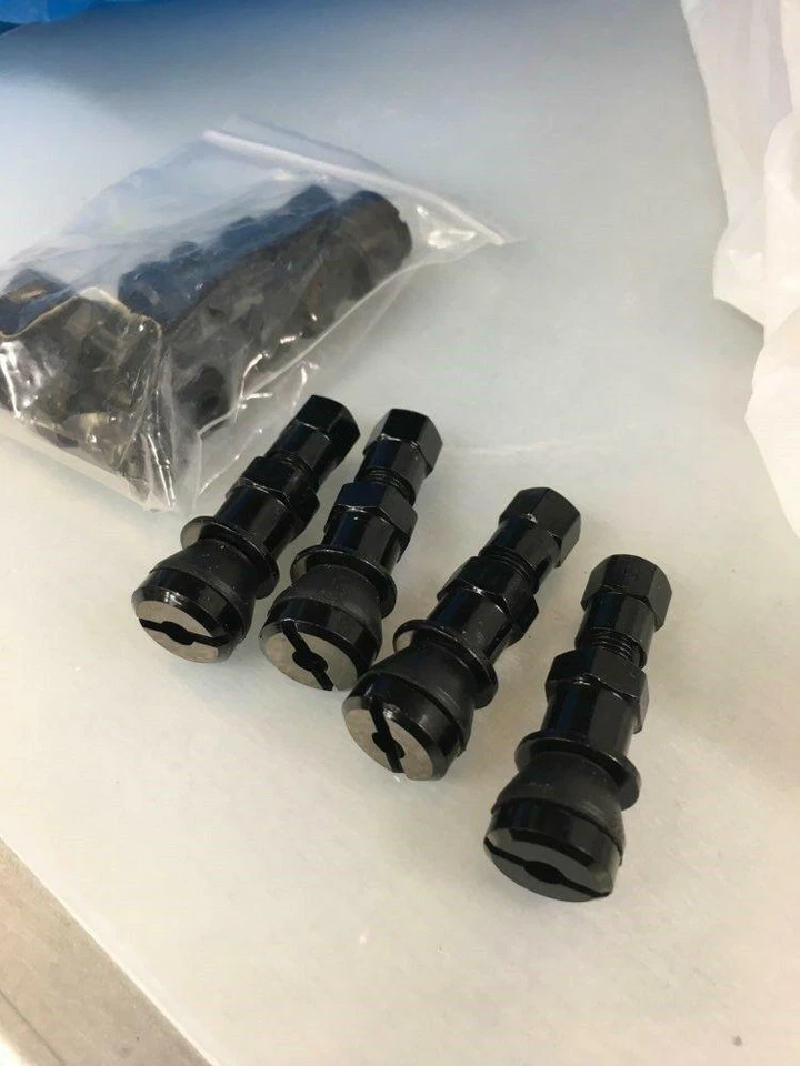 Aluminum Bolt-in Car Motorcycle Tubeless Wheel Tire Valve Stems With Dust Cap 4x - Image 3 of 4