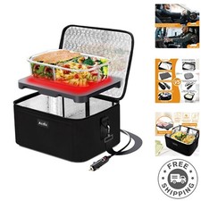 Portable 12V/24V Electric Oven - Car Food Warmer for Tasty, Hot Meals On-the-Go