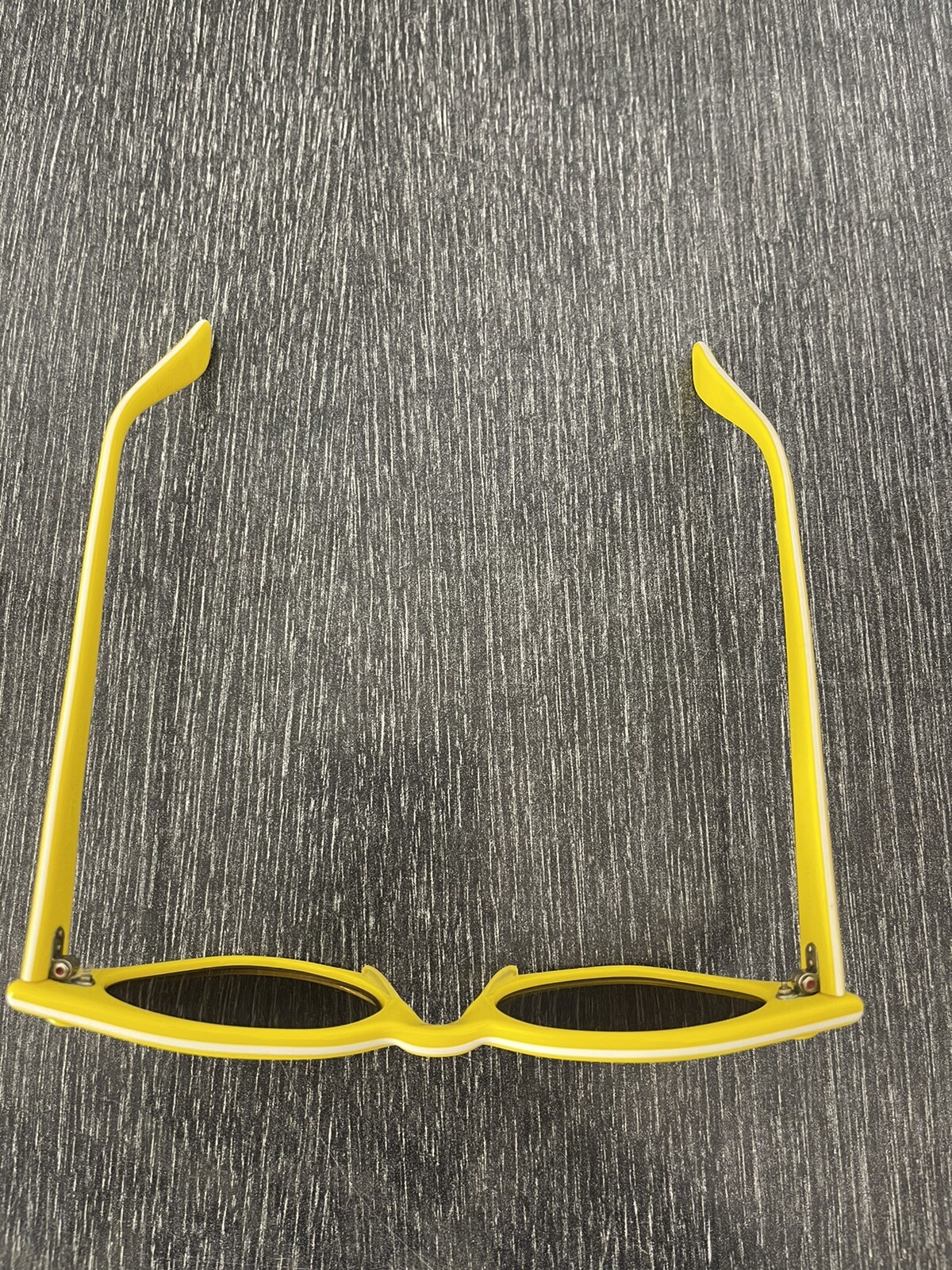 Vtg 50s Cat Eye Yellow Sunglasses American Optical Ba… Gem