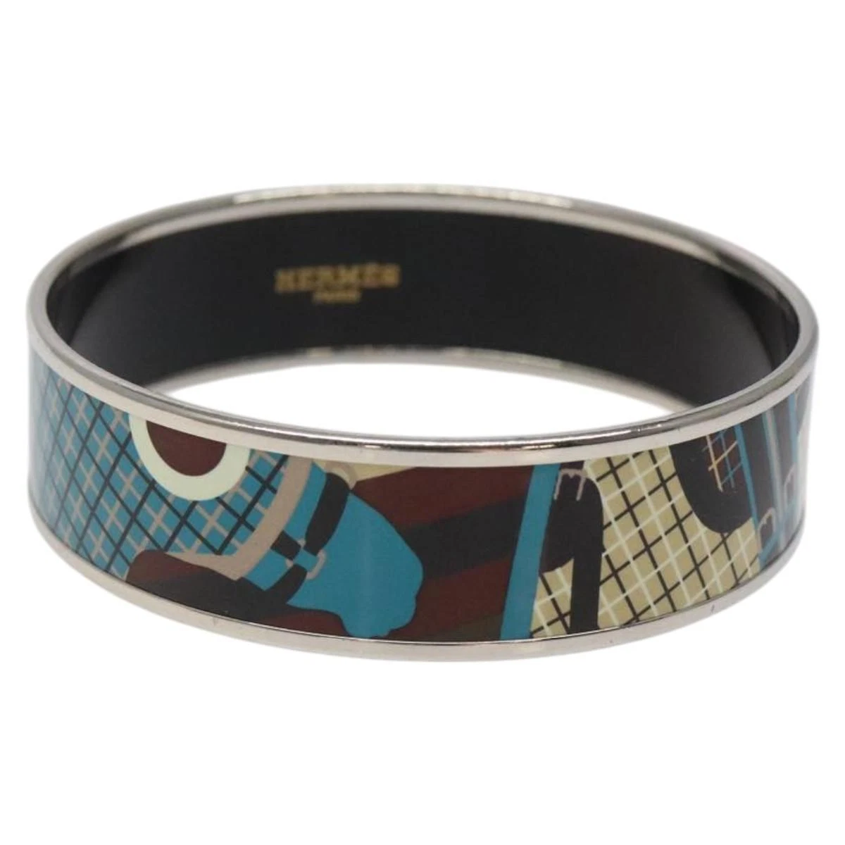 HERMÈS Bracciale HERMES Emile metallo blu originale bs25703