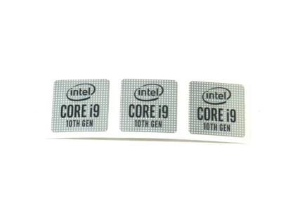 3 x Intel CORE i9 10th GEN Sticker Label Decal 18mm x 18mm | eBay