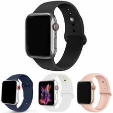 4 Pack- Silicone Band Strap for Apple Watch Series 1/2/3/4/5/6  38mm/40mm  S/M