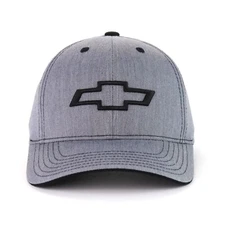 Chevrolet Performance Bowtie Baseball Hat Ball Cap Gray Embroidered Licensed