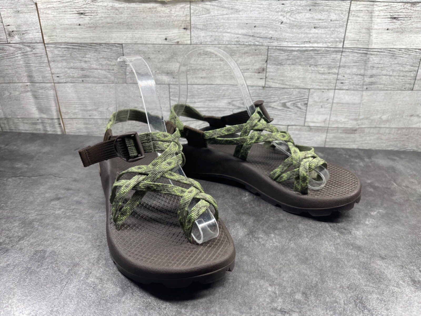 KEEN Sandali Chaco ZX 2 donna 6M crop circles scarpe verdi con cinturino escursionismo trail walkin