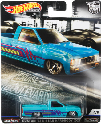 Custom '93 Nissan Hardbody D21 Cruise Boulevard 1:64 Hot Wheels FYN84 FPY86