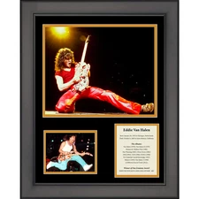 Framed Eddie Van Halen 11"x14" Music Three Photo Collage