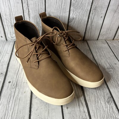 IZOD-Palmer Men's Size 11-Lace-Up-Brown Chukka Boots Memory Foam