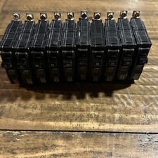 Lot Of 11 Square D 20 30A SINGLE POLE Circuit Breakers 120/240VAC TIPOQOB Tested