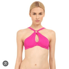 L'Agent by Agent Provocateur Womens Pink Adrina Bikini Top Small NWT