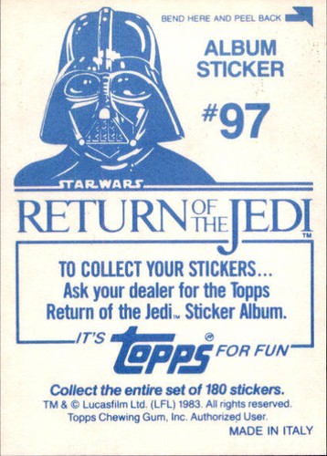 Star Wars ROTJ Trading Card Sticker Album Complete Your Set You Pick 1983 Topps - Bild 192 von 355