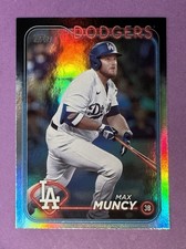 Topps Max Muncy Rainbow Foil Los Angeles Dodgers Parallel 2024 Series 1 Card 314