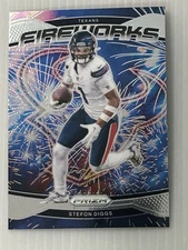 2024 Panini Prizm - Fireworks #9 Stefon Diggs