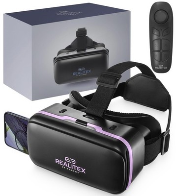 3D VR Headset for Kids - Virtual Reality Goggles for iPhone & Android Phones, In